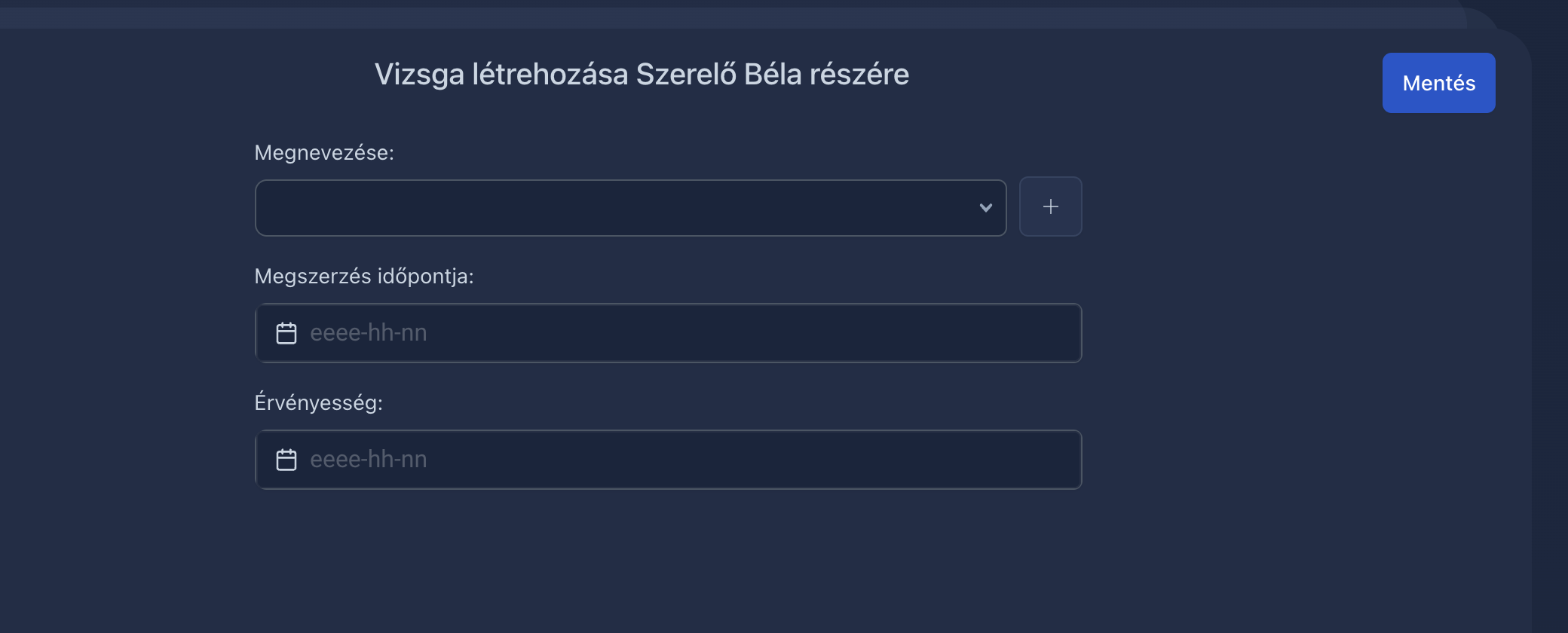 vizsgafelvitel